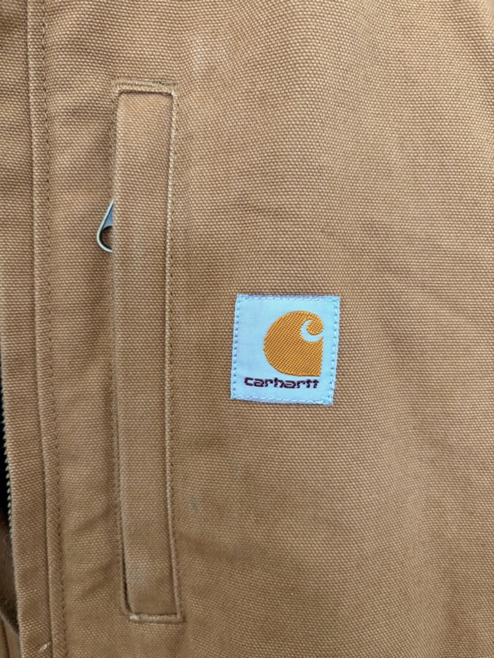 Carhartt Brown Hooded Canvas Work Jacket - Picture 2 of 11